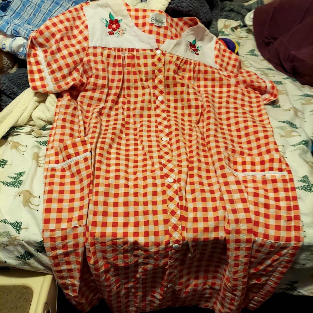 3 - Plaid Dress with Embroidered Collar
